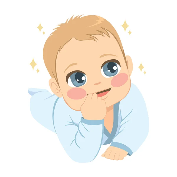 Χαριτωμένο μωρό που μπουσουλάει — Διανυσματικό Αρχείο