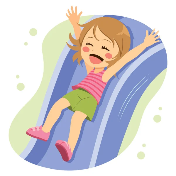 Aire de jeux Slide Girl — Image vectorielle