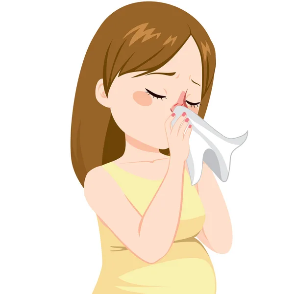 Schwangere Grippe — Stockvektor