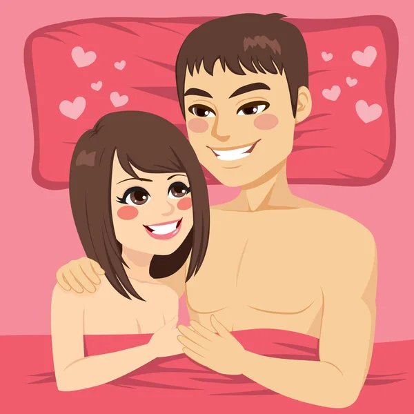 Couple in bed Vector Art Stock Images | Depositphotos