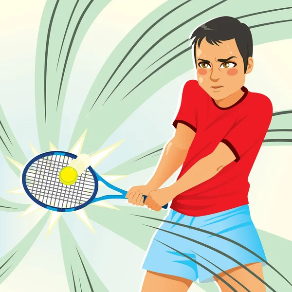 Joueur de tennis masculin — Image vectorielle