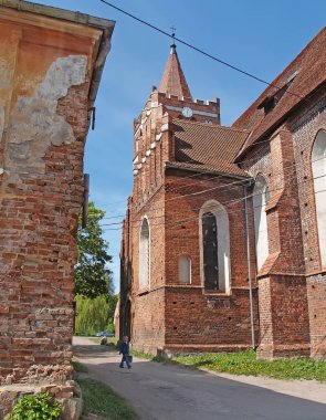 Pravdinsk, Rusya - Mayıs 11, 2009: Tarihi ilçe Fridland şehir