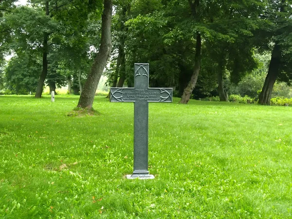 Primorsk Russia August 2012 Gravestone 19Th Century German Cemetery — Stock Photo, Image