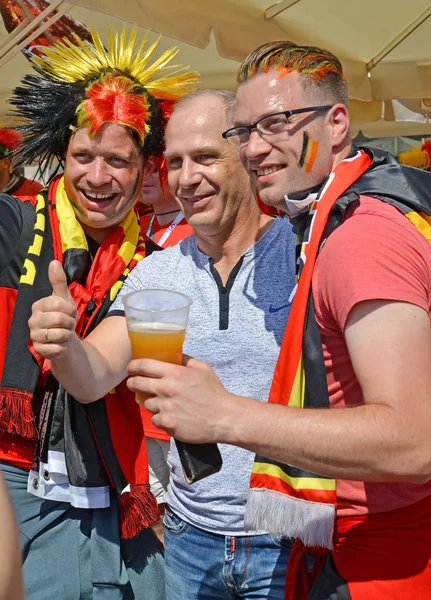 칼리닌그라드 러시아 2018 벨기에 러시아 사람으로 찍힌다 러시아에서 Fifa 월드컵 — 스톡 사진