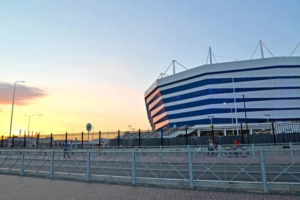 Kalininingrad Rusia Junio 2018 Fragmento Del Estadio Baltic Arena Atardecer —  Fotos de Stock