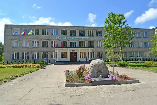 Polessk Ρωσία Ιουλίου 2015 Polesia Τεχνικό Σχολείο Επαγγελματίας Τεχνολογιών — Φωτογραφία Αρχείου