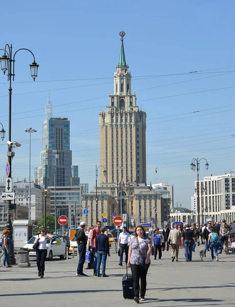 Moskou Rusland Mei 2018 Een Weergave Van Hilton Moskou Leningradskaja — Stockfoto