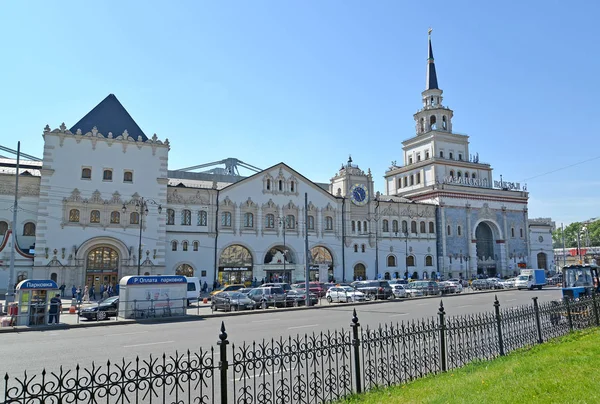 Moskou Rusland Mei 2018 Uitzicht Kazan Station Zomerdag Komsomolskaya Square — Stockfoto