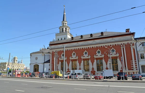 Moscow Russia May 2018 Fragment Kazan Station Overlooking Leningrad Station — Stock Photo, Image