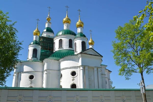 Fragment Chrámu Fedorovsky Ikony Matky Boží Klášteře Bogoyavlensky Uglich Jaroslavl — Stock fotografie