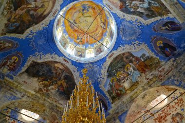 Fresk subdome alanı. Tanrı'nın annesi Fedorovsky simgesini Kilisesi. Uglich, Yaroslavl bölgesi