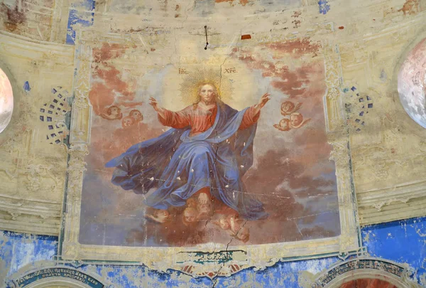 Fresco Jesus Cristo Igreja Ícone Fedorovsky Mãe Deus Uglich Região — Fotografia de Stock