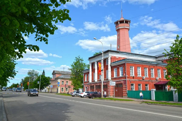 Uglich Russia May 2018 View Street Yaroslavl Fire Tower — Stock Photo, Image