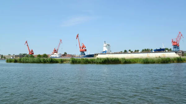 Uitzicht Zeehaven Van Stad Svetlyj Regio Kaliningrad — Stockfoto