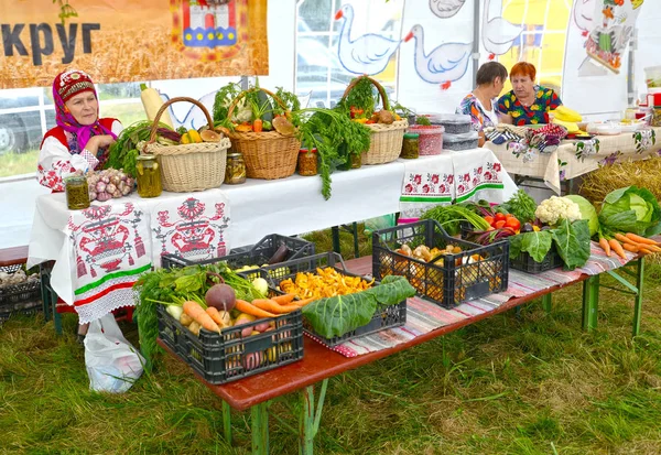 Kaliningradområdet Ryssland Augusti 2017 Handel Jordbruksproduktionen Mässa — Stockfoto