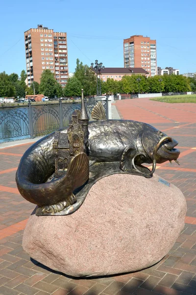 Kaliningrad Rusland Augustus 2018 Monument Voor Som Zomermiddag Veteranov Dijk — Stockfoto