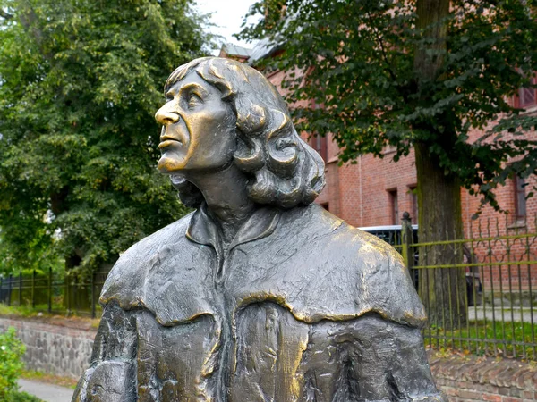 Olsztyn Pologne Août 2018 Fragment Monument Nicolaus Copernicus Vue Côté — Photo