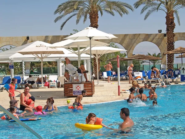 Eyn Bokek Israel October 2012 Bathing Pool Fresh Water Bank — Stock Photo, Image