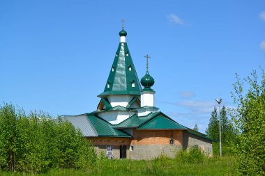 Nicholas Wonderworker'ın kilisede yaz günü. Volzhsky, Rybinsk, Yaroslavl Bölgesi yerleşim