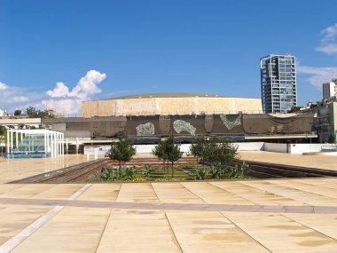 Tel Aviv, İsrail - 08 Ekim 2012: F.R. Mann konser salonu 