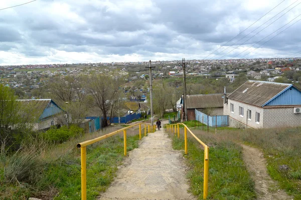 View Area Private Low Building Elista Kalmykia — Stock Photo, Image