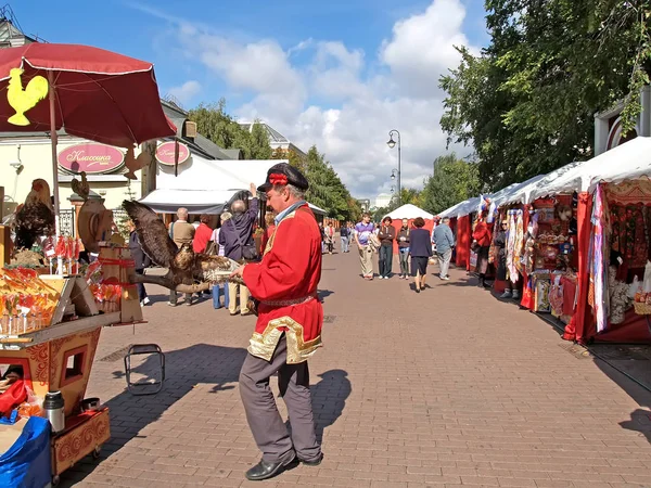 Moskva Rusko Září 2011 Street Obchod Suvenýry Blízko Treťjakovské Galerie — Stock fotografie