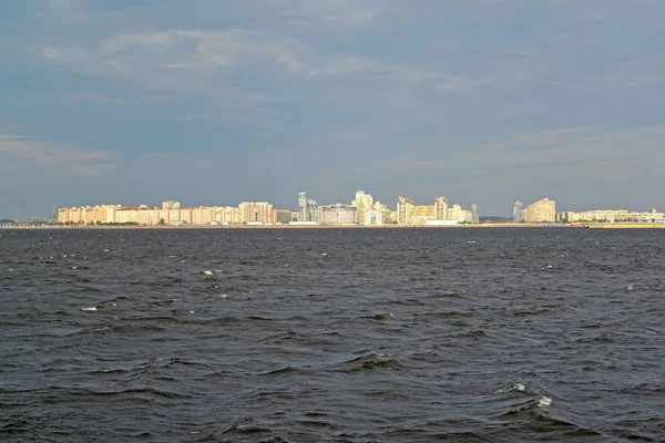 View Primorsky Avenue Gulf Finland Petersburg — Stock Photo, Image