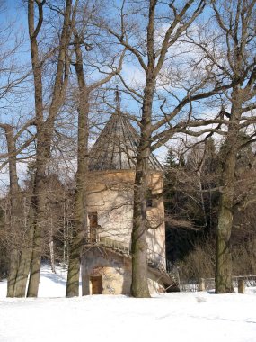 Pavlovsk, Rusya - 27 Mart 2013: Pil-bashnya kış günü içinde