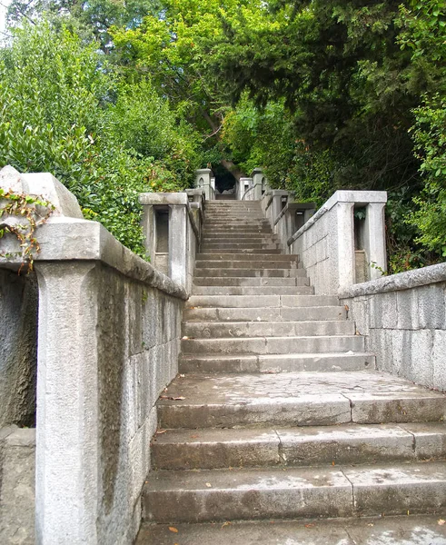 Alupka Crimea September 2011 Ladder Vorontsovsky Park — Stock Photo, Image