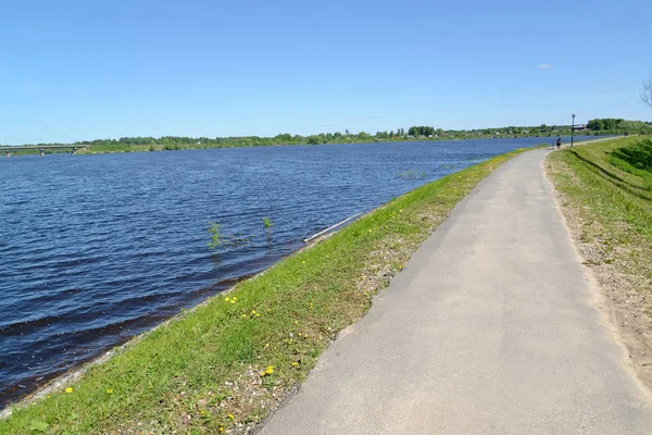 Sogi River Embankment Summer Day Poshekhonje Yaroslavl Region — Stock Photo, Image