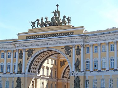 Genelkurmay Binası'nın kemer parçası. St. Petersburg