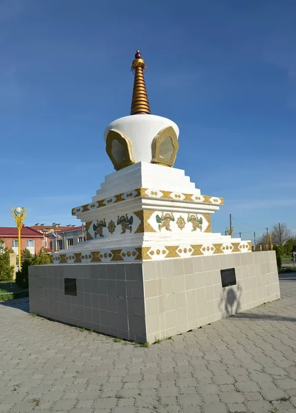 stock image Reconciliation mortar in sunny day. Elista, Kalmykia