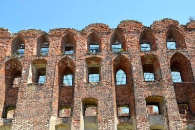 Madalya Ragnit kilidi bir tahkimat pencere açıklıkları. Neman Şehri, Kaliningrad bölgesi