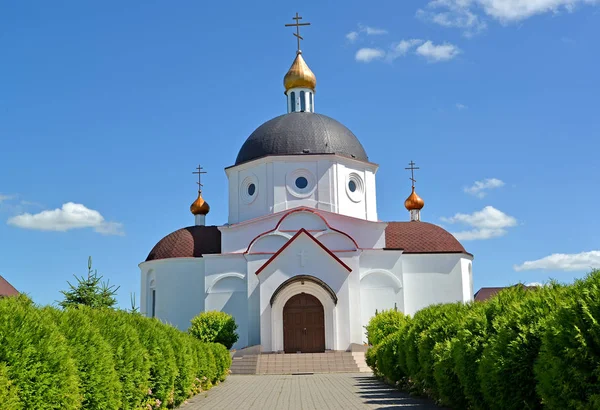 The temple in honor of the Saint Reverend Alexander Svirsky. Sacred and Elisavetinsky convent. Kaliningrad region — Stock Photo, Image