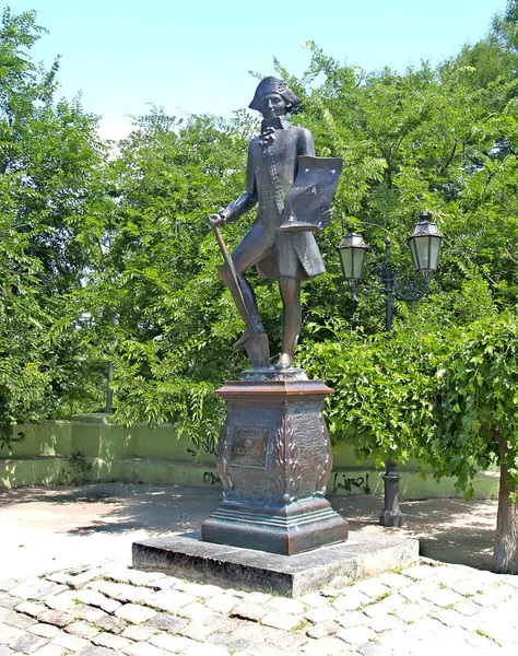 Odessa Ucrania Junio 2007 Monumento Fundador Odessa Joseph Ribas — Foto de Stock