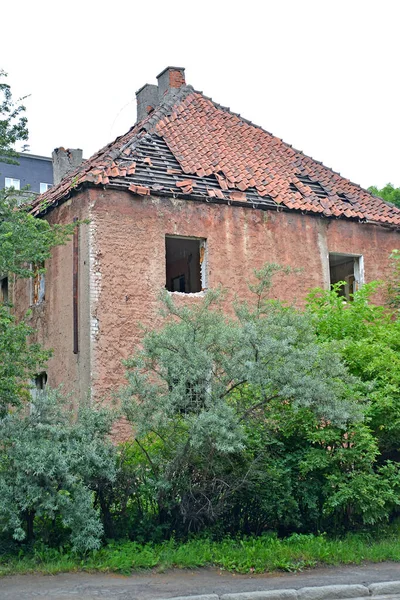 Empty German Built Emergency Apartment Building Kaliningrad — Stock Photo, Image