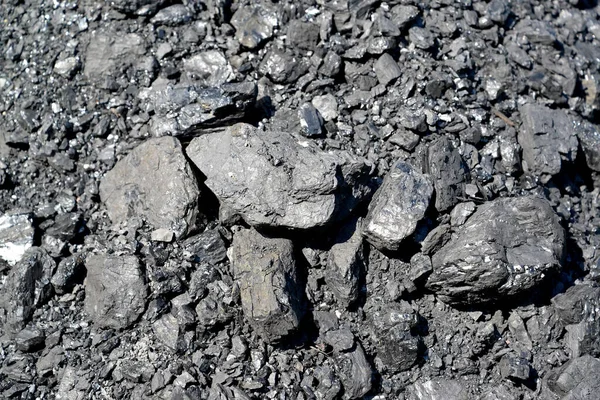 Pieces Coal Background — Stock Photo, Image