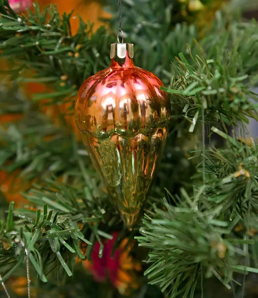 Parachute Old Christmas Tree Toy Soviet Era Hangs Christmas Tree — Stock Photo, Image