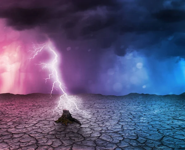 Lightning Strike Thunderstorm — Stock Photo, Image