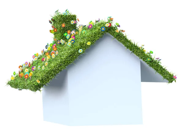 Eco House Concept Illustrazione — Foto Stock