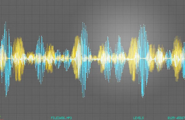 Voice recognition waveform and spectrum — Stock Photo, Image