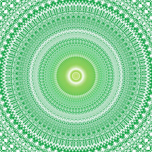 Mandala Gröna Färger Cirkulär Genombrutna Graciösa Prydnad Vektorgrafik — Stock vektor