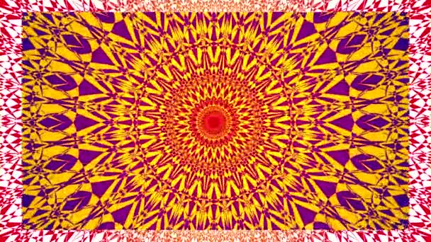 Mandala Slideshow Collezione Mandala Simbolo Spirituale Ornamento Circolare Video Arte — Video Stock