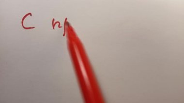 Bahar tatili ile 8 Mart. Kırmızı işaretçiye metin yazma işlemi. 8 Mart-Kadınlar günü.