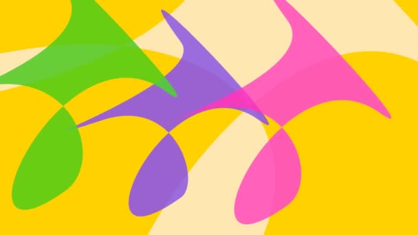 Desenhos animados abstratos imagens coloridas. Fantasia, manchas coloridas em movimento. Substrato dinâmico. Vídeo Arte. Vídeo Arte . — Vídeo de Stock