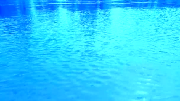 Ondulaciones Agua Viento Azul Brillante Cian Colores Azules Claros Sustrato — Vídeos de Stock