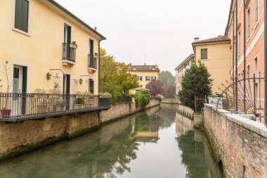 İtalya treviso şehrin calnal sahne doğal