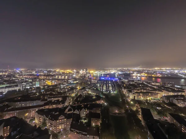 Hamburger Stadtbild Der Nacht — Stockfoto