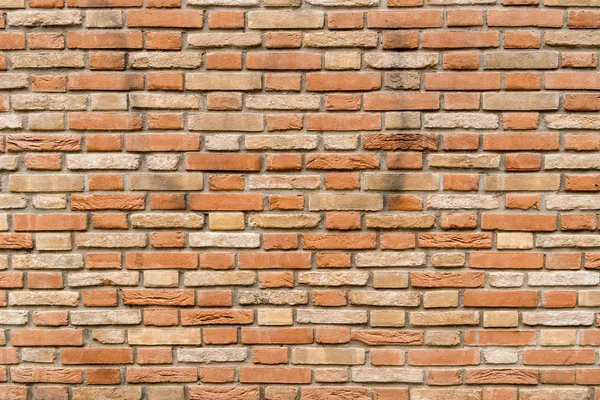 Stare Uszkodzone Brązowy Ceglany Mur Chropowatości Powierzchni — Zdjęcie stockowe