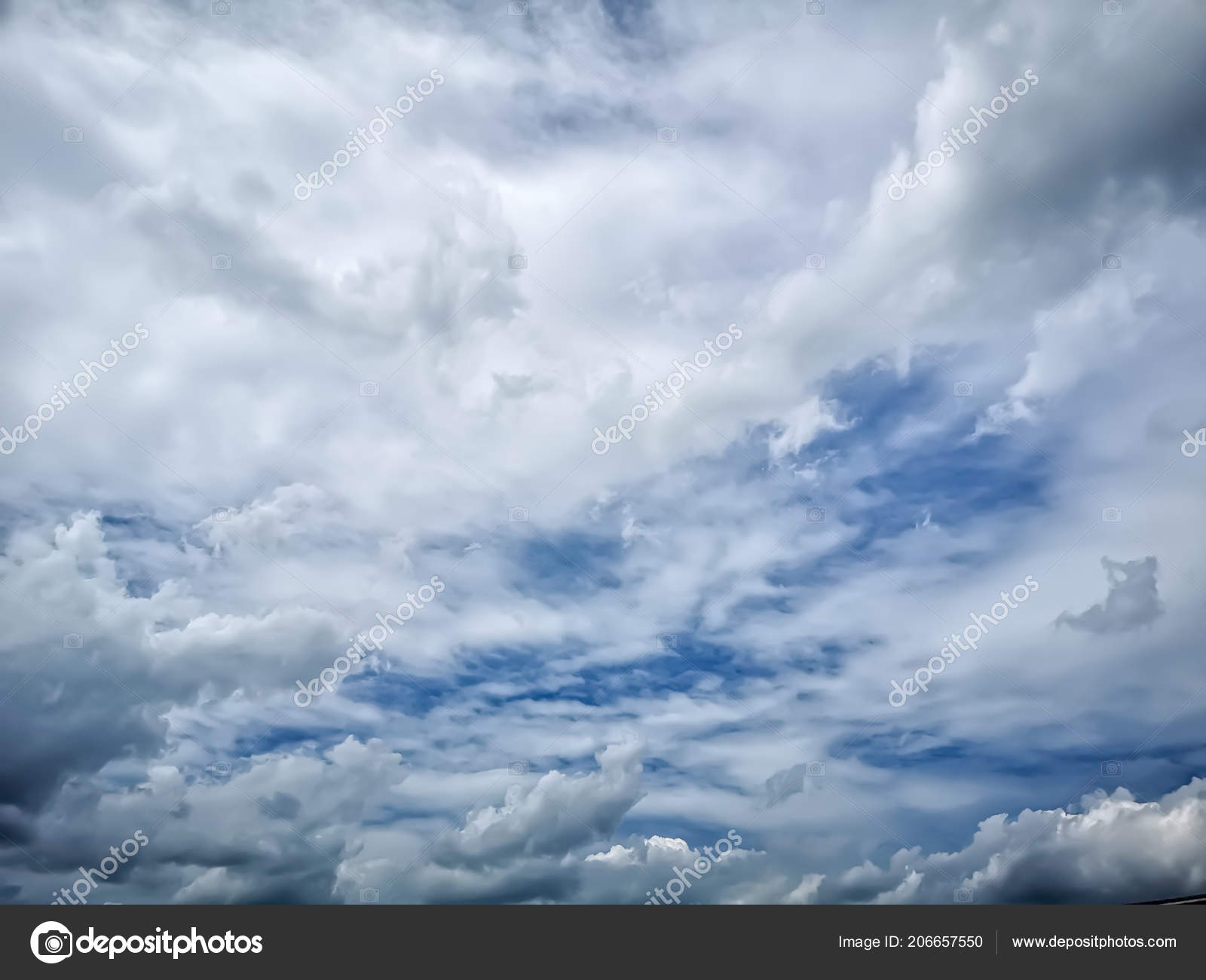 Blue Sky Cloudy Day Background Stock Photo Image By C Atthapols